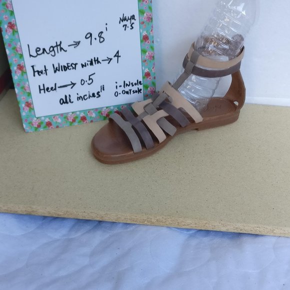 Gladiator sandal 100% LEATHER Villager Peasant boho padded soft comfort Sandal 7 - Picture 6 of 15